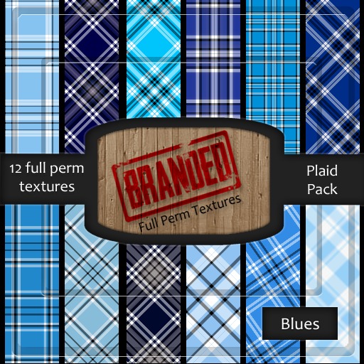 [Branded Textures] Blue Plaid Pack - HIGH QUALITY-FULL PERM