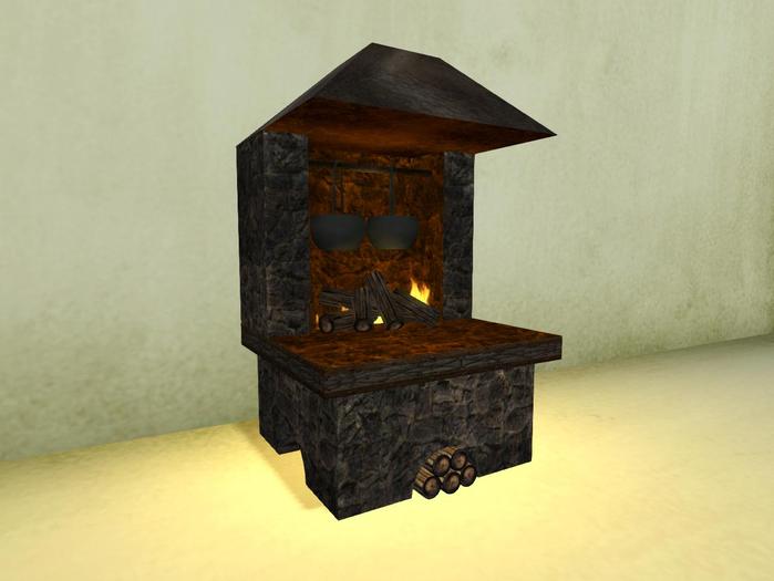 {PB}Old celtic cooking hearth {mesh}