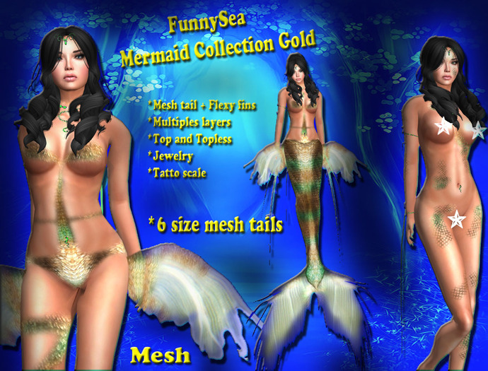 FunnySea Mermaid Collection Gold