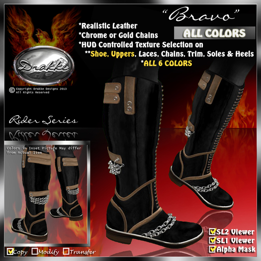 !Drakke! "Bravo" Men's Riding Boots (All Colors)