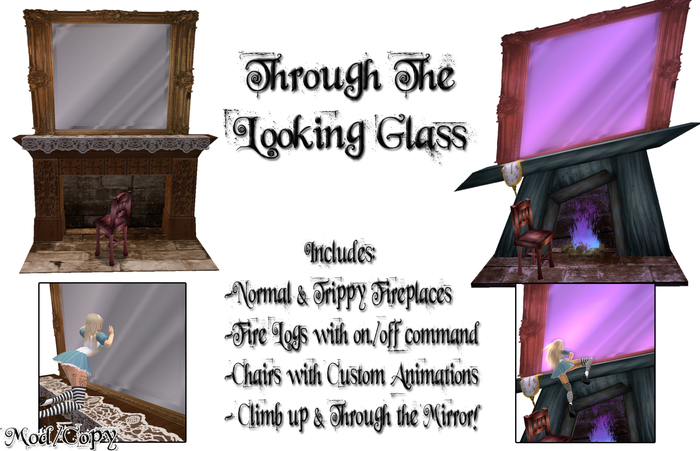 .:-CatniP-:. Through the Looking Glass ~ Alice Fireplaces