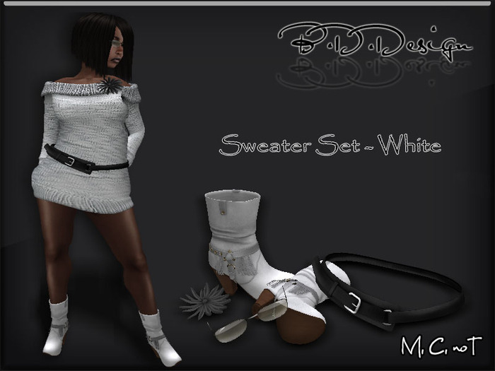 .::B.D.D::. Sweater set White