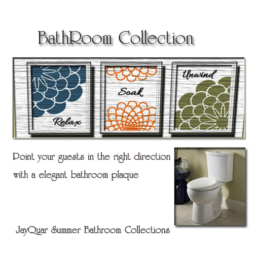 Colorful bathroom collections