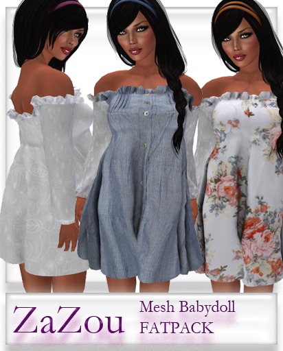 ZaZou Mesh Babydoll FATPACK Demo