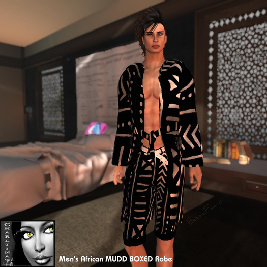 [Charltina's] Men's African MUDD BOXED Robe