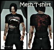 GOTH FANGS - Men Mesh T-Shirt