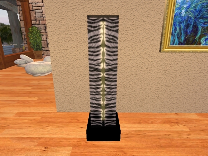 Zebra Skin Floor Lamp