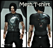 MIDNIGHT PANTHER - Men Mesh T-Shirt