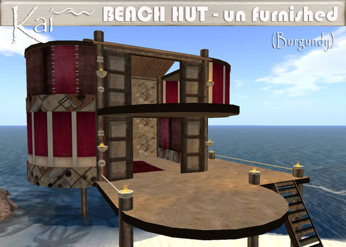 KAI - Beach Hut UN Furnished- (White wash) - COPY - boxed