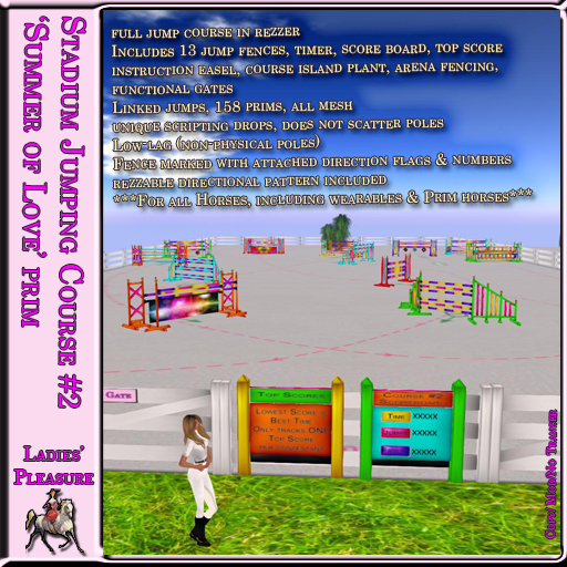 ~LP~ Stadium Jumping Course #2 (Prim Horse Set) BOXED