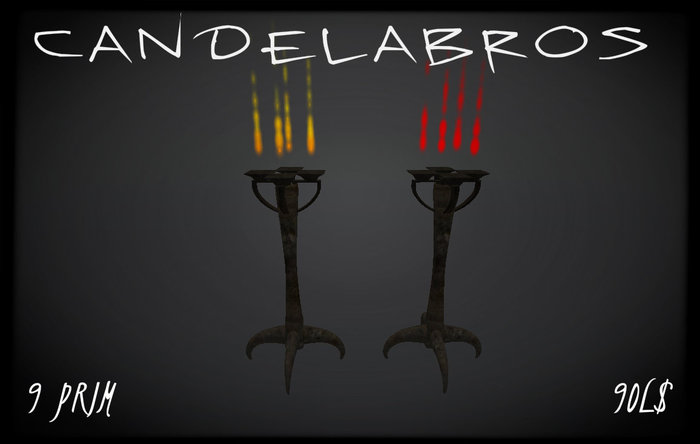 candelabros // rojo & a marillo
