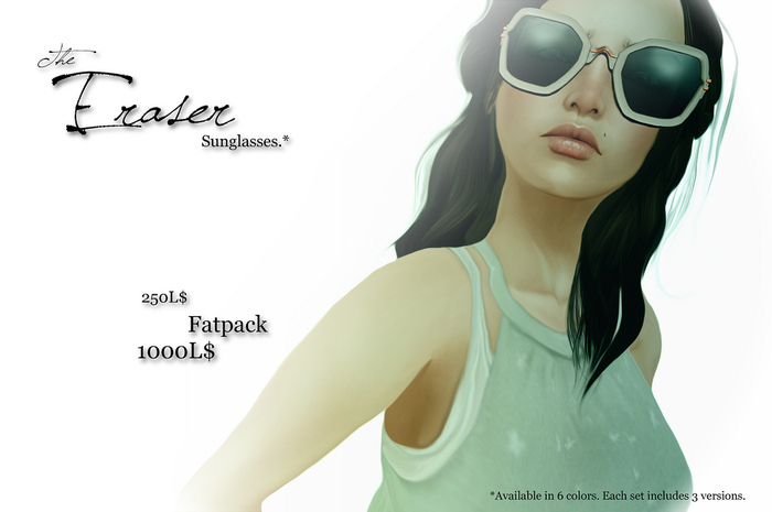 [[SHADE THRONE]] THE ERASER SUNGLASSES fatpack