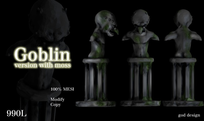 *gd* Statue Goblin Moss 100%Mesh 
