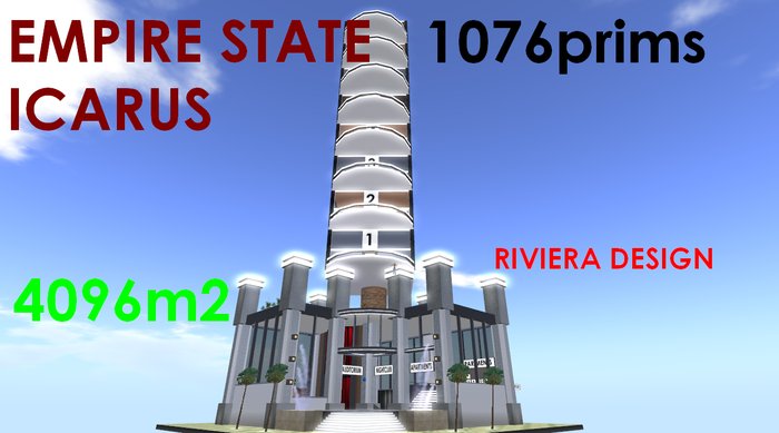 SKYSCRAPER 2.0 EMPIRE ICARUS TOWER - APARTMENT 4096m / 4096 - RIVIERA DESIGN / PREFABS HOUSES HOUSE