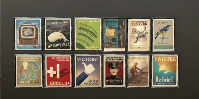 12 (24) Framed posters