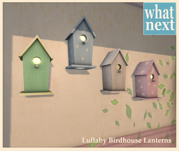 {what next) Lullaby Birdhouse Lanterns (boxed)