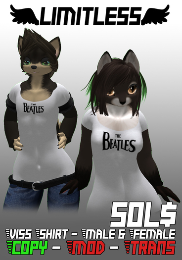 Limitless - Viss - The Beatles White Shirt