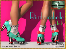 Bliensen + MaiTai - Rimbambelle - Shoes with socks - Teal