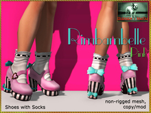 Bliensen + MaiTai - Rimbambelle - Shoes with socks - Pink