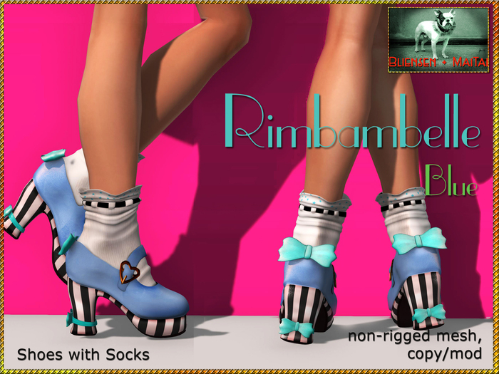 Bliensen + MaiTai - Rimbambelle - Shoes with socks - Blue