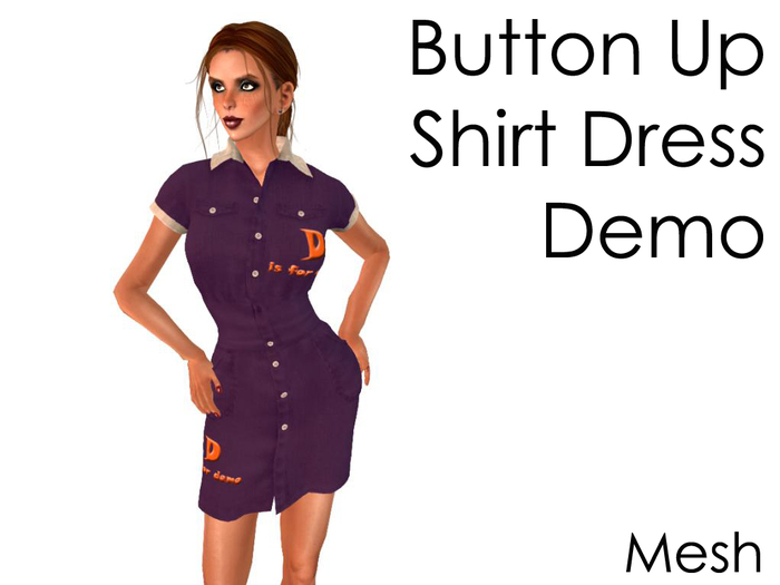Delia's Purple Demo Shirt dress