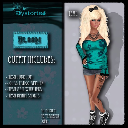 .:Dystorted:. Bloom (Teal)