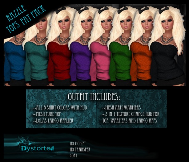 .:Dystorted:. Razzle Tops Fat Pack **