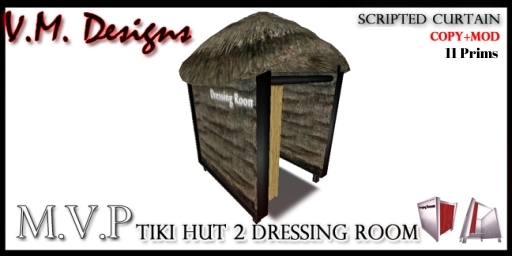 V.M. Designs MVP Tiki Hut Styled Dressing Room 2nd Edition