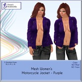 Mesh Women's Motorcycle Jacket - Purple