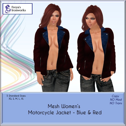 (BOX) FIW - Mesh Women's Motor Cycle Jacket - Black