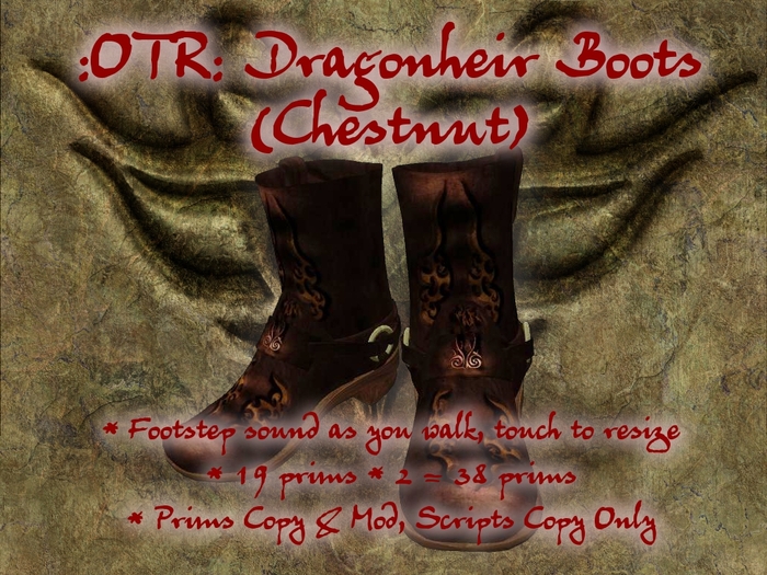 :OTR: DragonHeir Boots Chestnut (Packed)