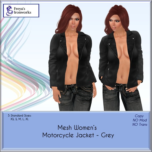 (BOX) FIW - Mesh Women's Motor Cycle Jacket - Black