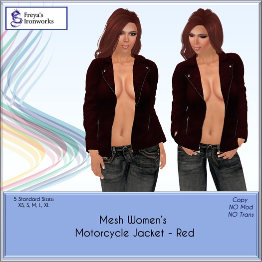 (BOX) FIW - Mesh Women's Motor Cycle Jacket - Black