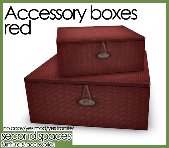 accessory boxes - red (mktplce)