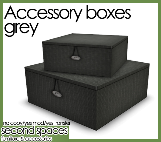 accessory boxes - grey (mktplce)