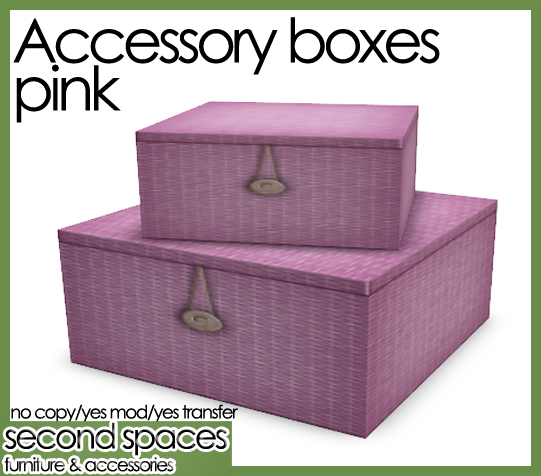 accessory boxes - pink (mktplce)