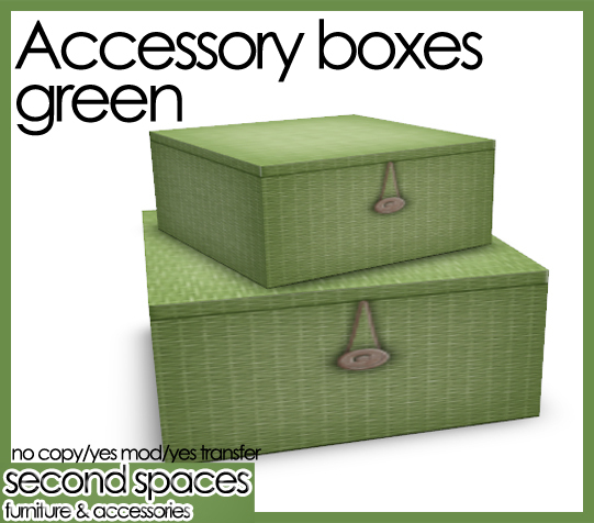 accessory boxes - green (mktplce)
