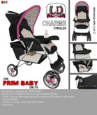*LD* - Stroller Charme Black/Flower [PRIMBABY]