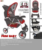 *LD* - Stroller Charme Gray/Red [PRIMBABY]
