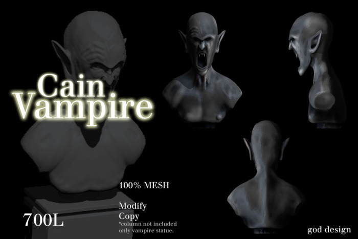 *gd* Statue Vampire Cain 100%Mesh 
