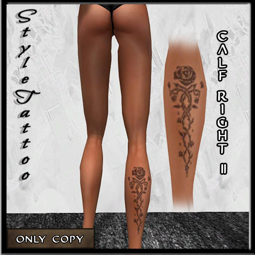* Style Tattoo Female Calf * right 