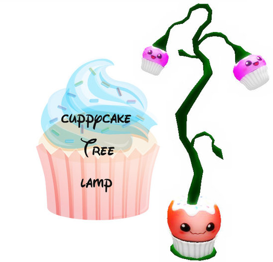 Cupcake tree lamp