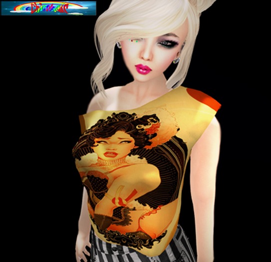 %ChimHair% Mesh Top Asian Pin Up