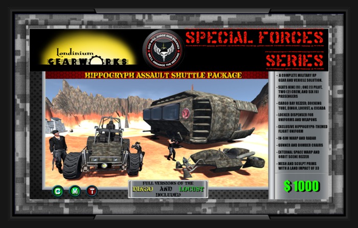 :::Londinium Gearworks::: HIPPOGRYPH ASSAULT SHUTTLE v1.0 CRATE