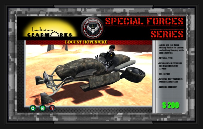 :::Londinium Gearworks::: LOCUST HOVERBIKE v 1.0 CRATE