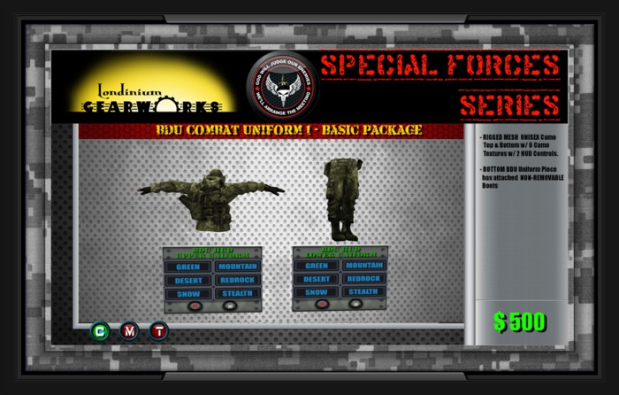 :::Londinium Gearworks::: BDU Field Gear Uniform BASIC CRATE