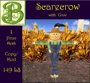 Mesh  Scarecrow with Crow