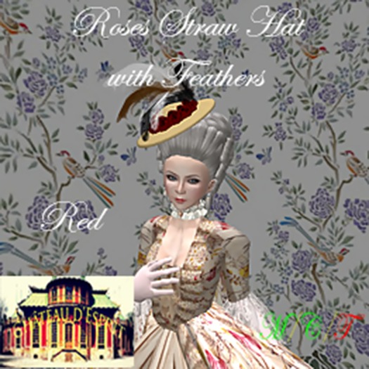 ~CdE~ Julie Hat with Red Roses