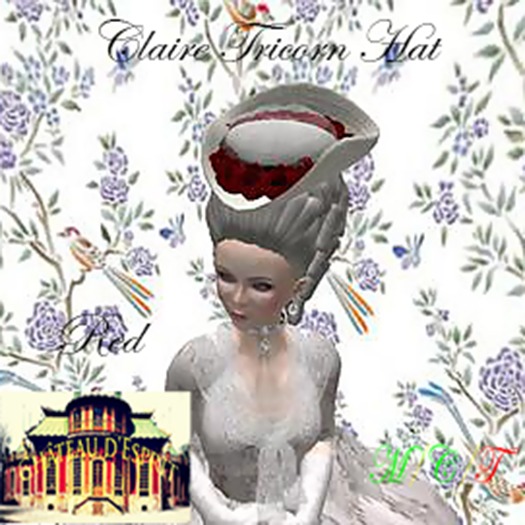 ~CdE~ Claire Tricorn Hat Red