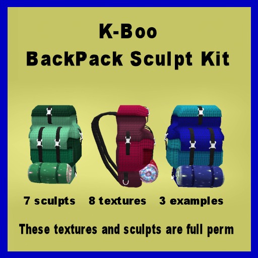 k-boo back pack sculpt kit